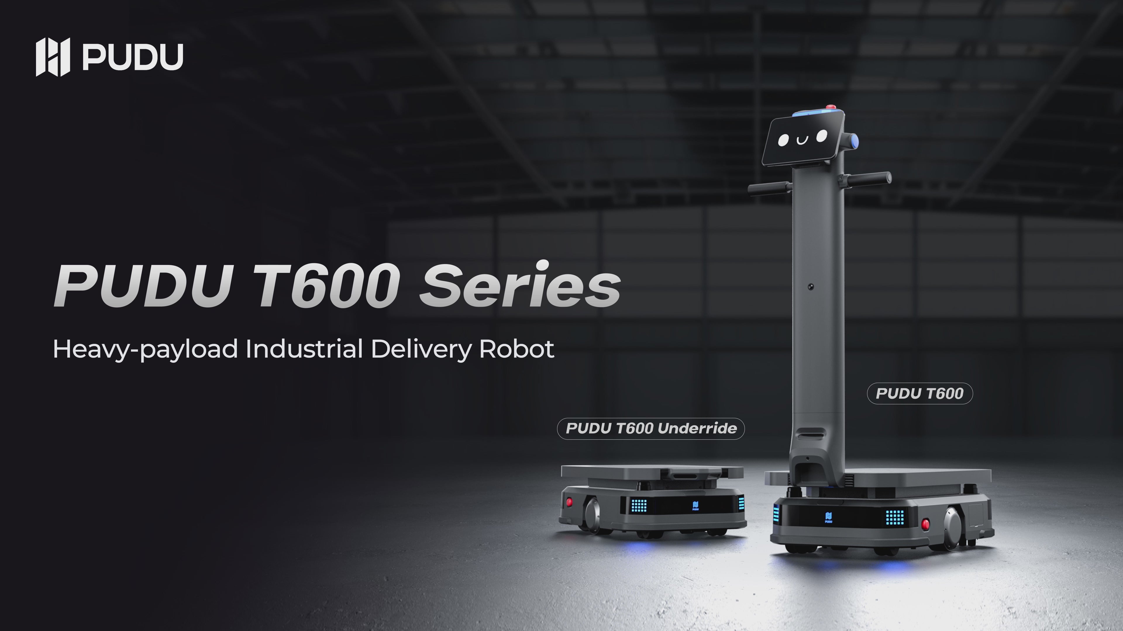 Pudu T600 Heavy payload industrial delivery robot introduction video